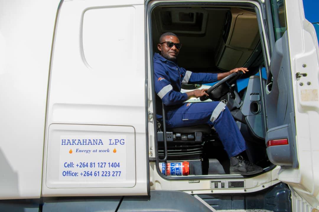 Hakahana LPG driver seated in truck cab