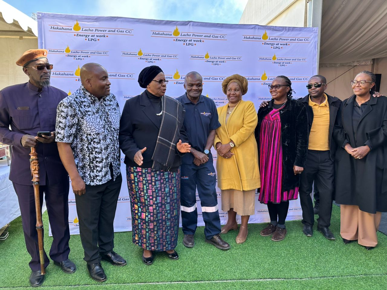 Guests and team members at the official opening